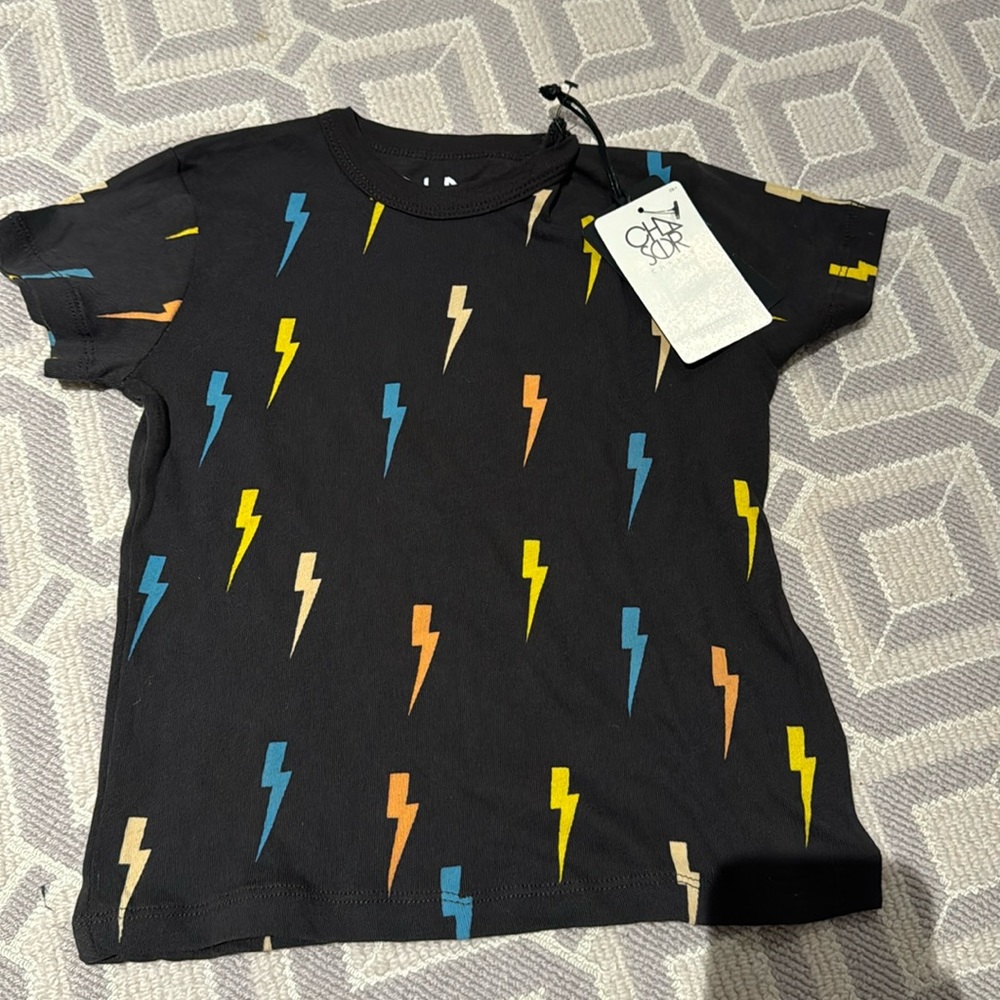 Boys Lighting Bolt Short Sleeve Tee size 4T by Chaser